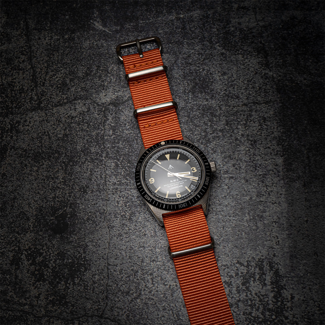 time+ バリスティックナイロン ミリタリーストラップ 時計ベルト オレンジ