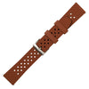 time+ FKM Rubber Tropical Quick Release Watch Strap Brown