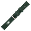 time+ FKM Rubber Tropical Quick Release Watch Strap Green