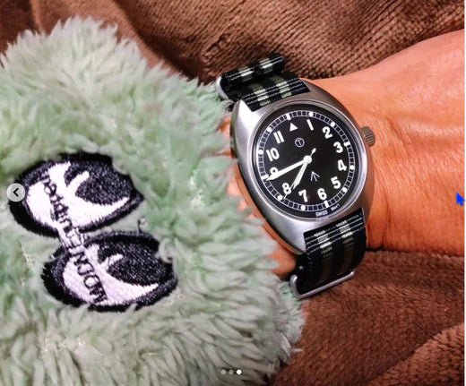 time+ Ballistic Nylon Military Watch Strap Bond on NAVAL Watch - time+