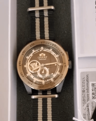 time+ Ballistic Nylon Military Watch Strap Bond on ORIENT Retro Future Camera - time+