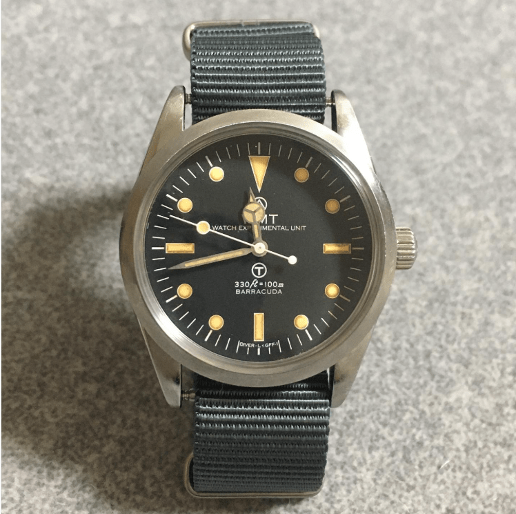 time+ Ballistic Nylon Military Watch Strap Light Grey on WMTWatch - time+