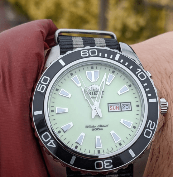 time+ Ballistic Nylon Military Watch Strap Bond - Brushed on ORIENT MAKO XL - time+