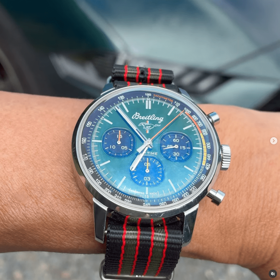 time+ Ballistic Nylon Military Watch Strap / Vintage Bond - Brushed on BREITLING - time+