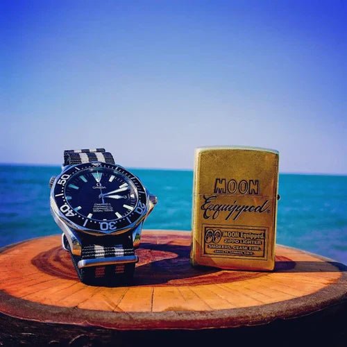 time+ Ballistic Nylon Military Watch Strap Bond on OMEGA Seamaster - time+