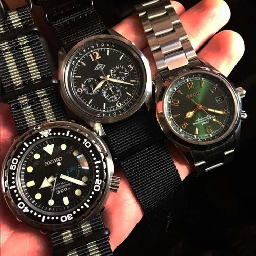 time+ Ballistic Nylon Military Watch Strap Bond on SEIKO TUNA - time+