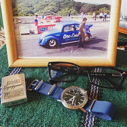 time+ Ballistic Nylon Military Watch Strap Navy on UNDONE - time+