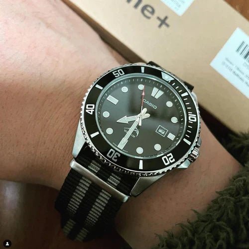 time+ Ballistic Nylon Military Watch Strap Bond on CASIO Duro - time+
