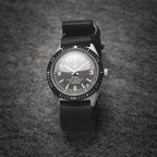 time+ 3 - ring Seat Belt Nylon Military Watch Strap Black - Matte Black