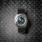 time+ 5 - ring Seat Belt Nylon Military Watch Strap Black - Matte Black