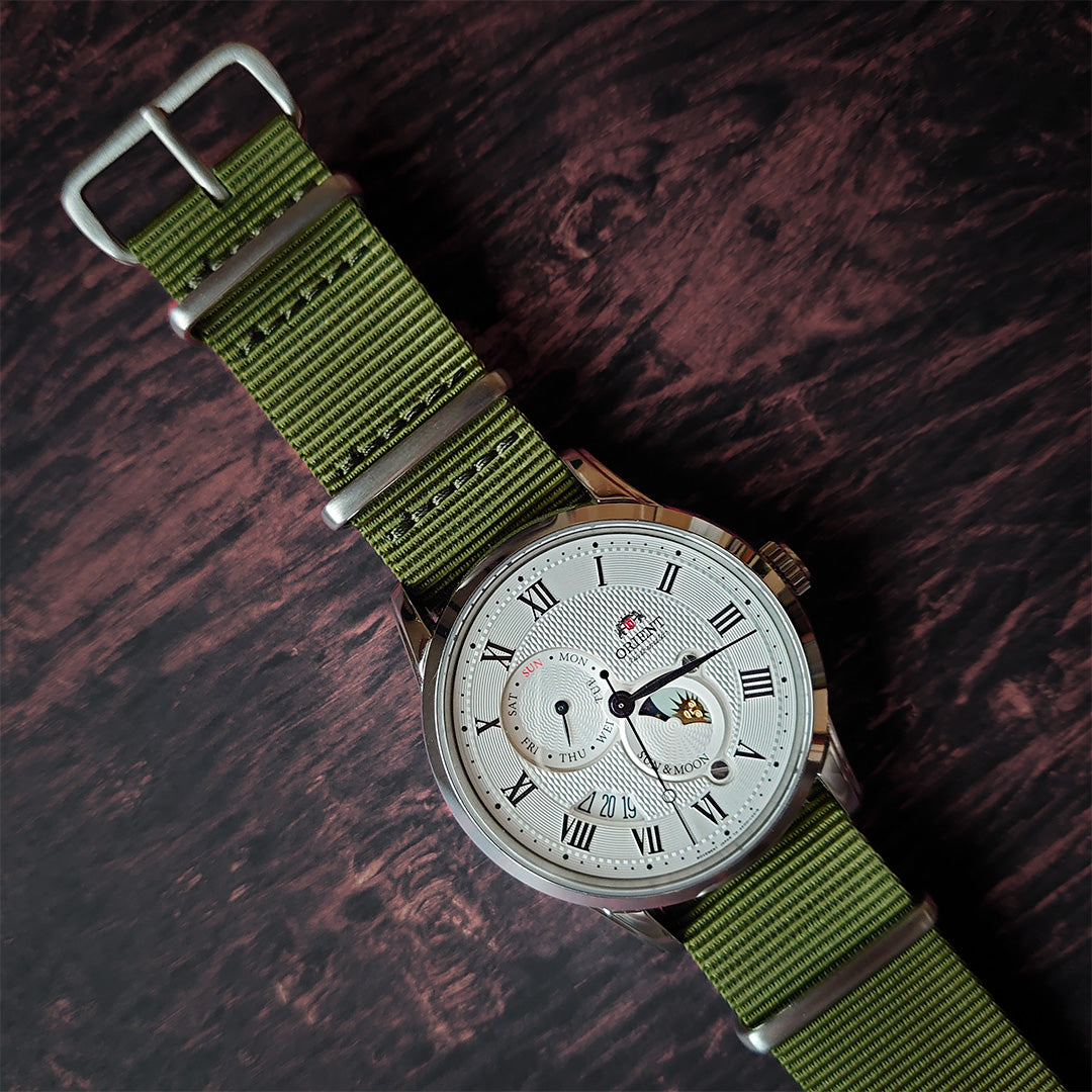 time+ Ballistic Nylon Military Watch Strap Olive