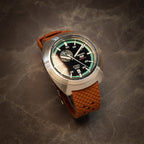 time+ FKM Rubber Tropical Quick Release Watch Strap Brown