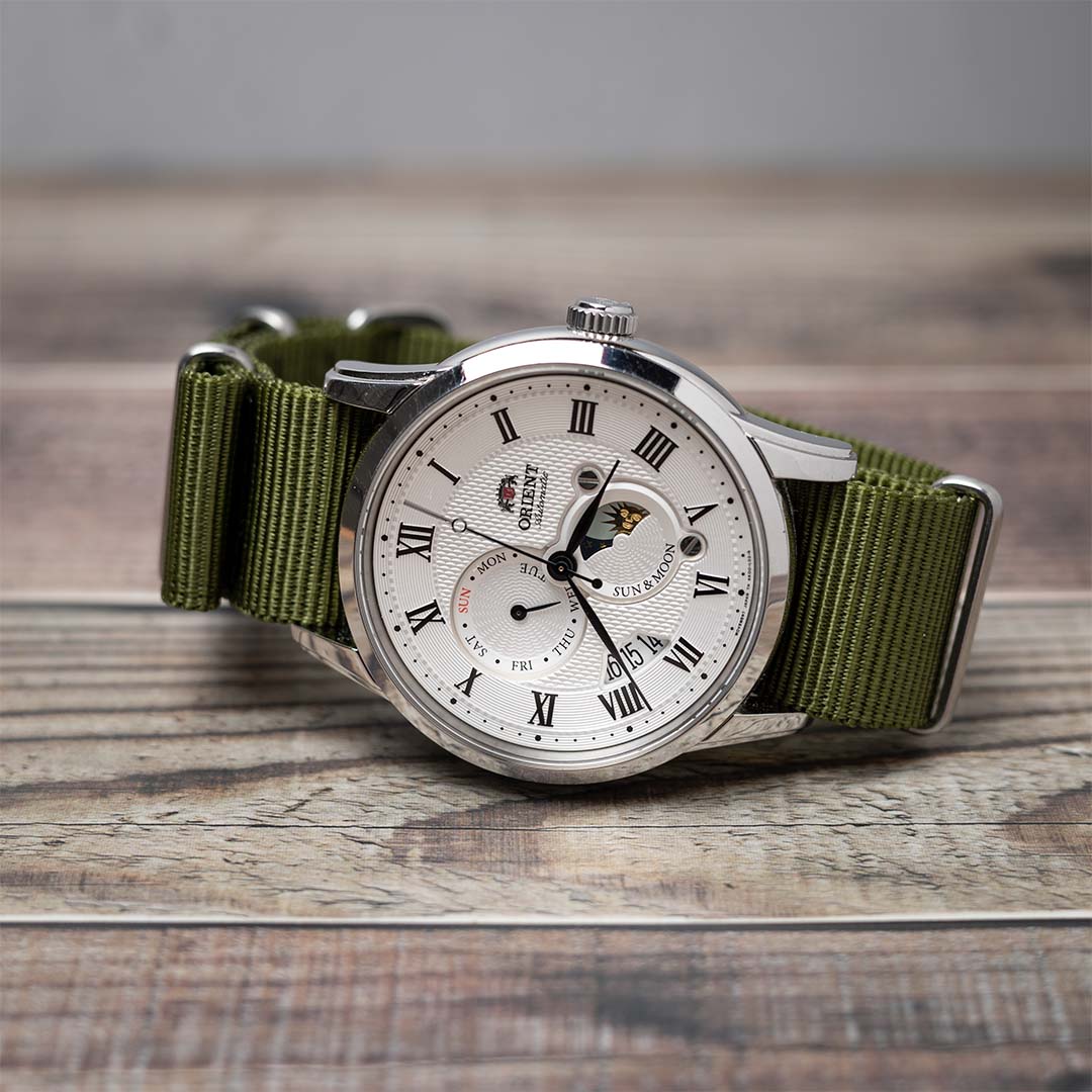 time+ Ballistic Nylon Military Watch Strap Olive