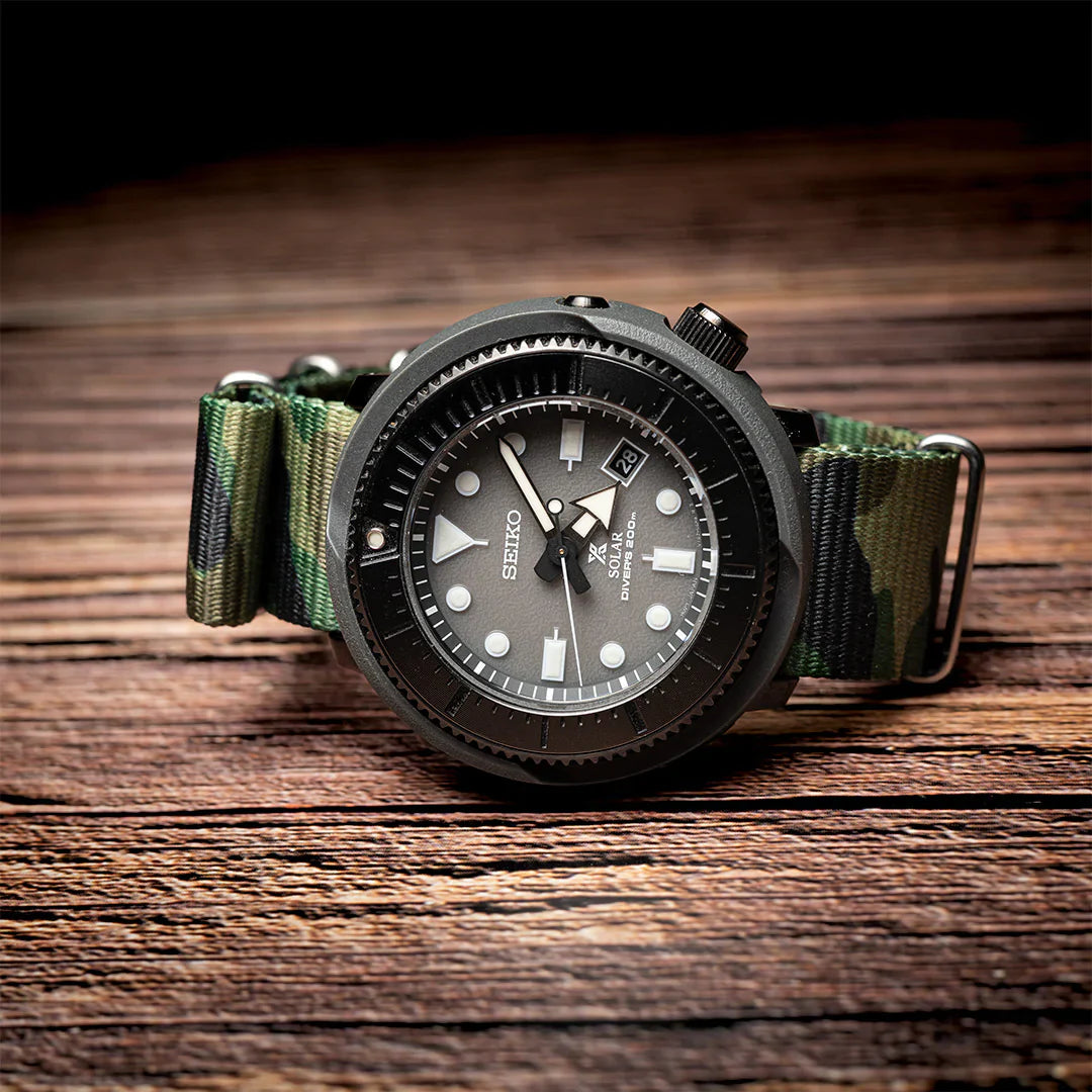 time+ Nylon Camouflage Military Watch Strap