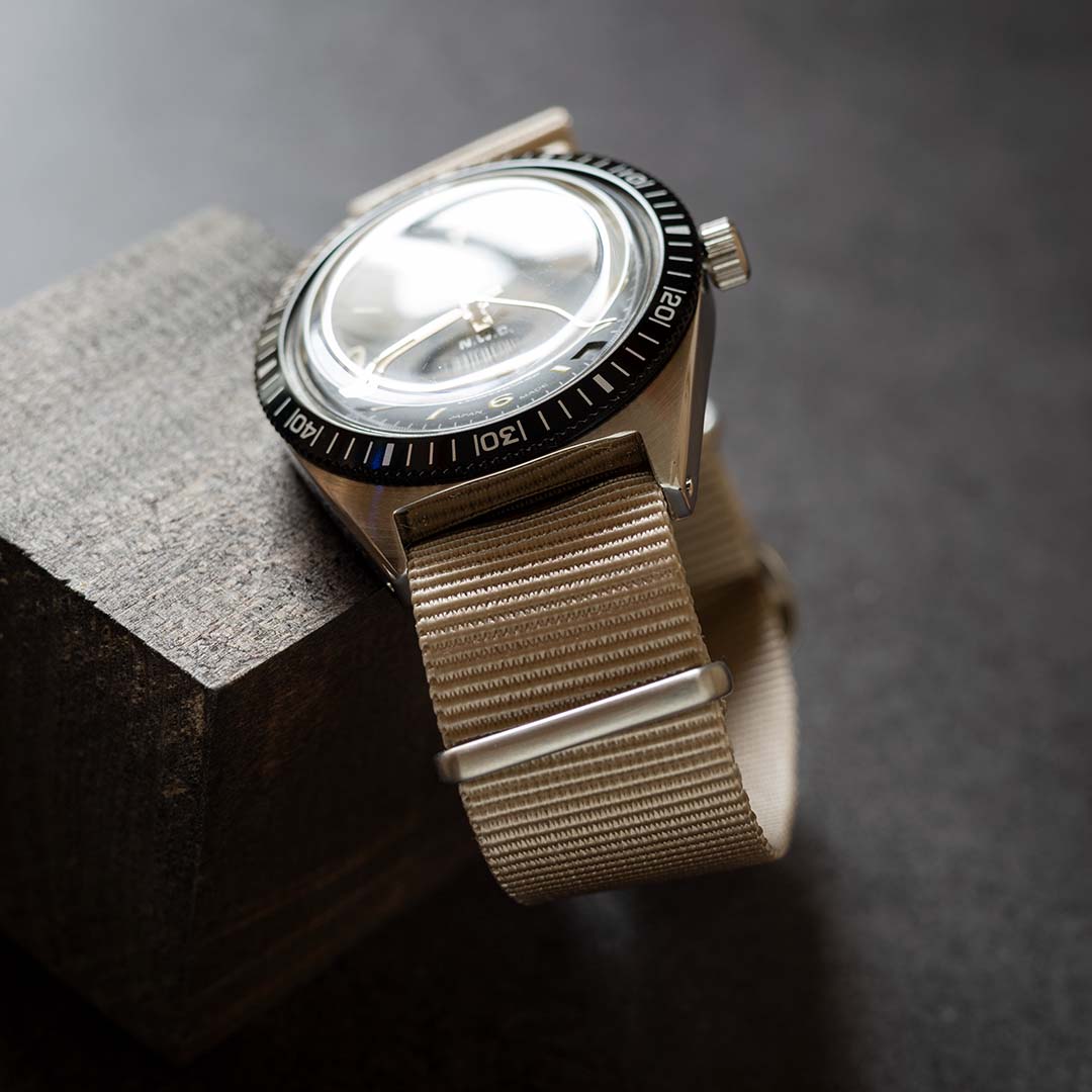 time+ Ballistic Nylon Military Watch Strap Beige