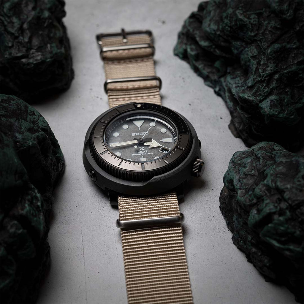 time+ Ballistic Nylon Military Watch Strap Beige