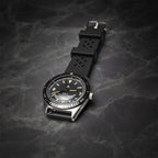 time+ FKM Rubber Tropical Quick Release Watch Strap Black