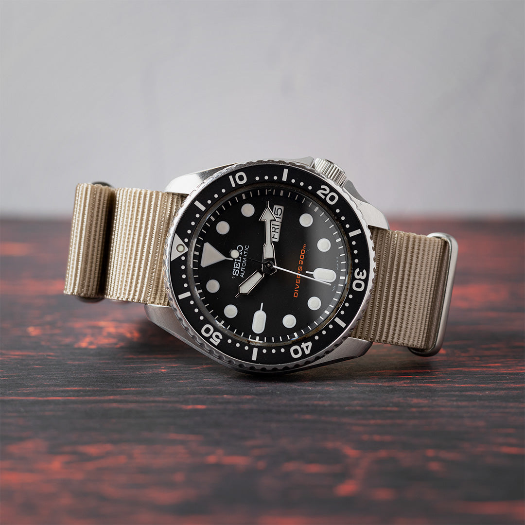 time+ Ballistic Nylon Military Watch Strap Beige