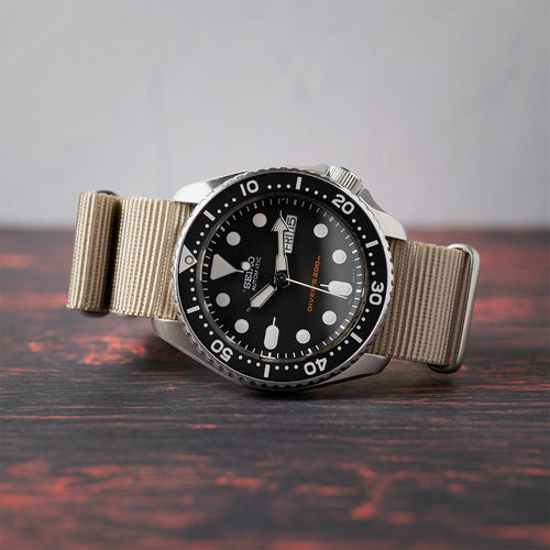 time+ Ballistic Nylon Military Watch Strap Beige