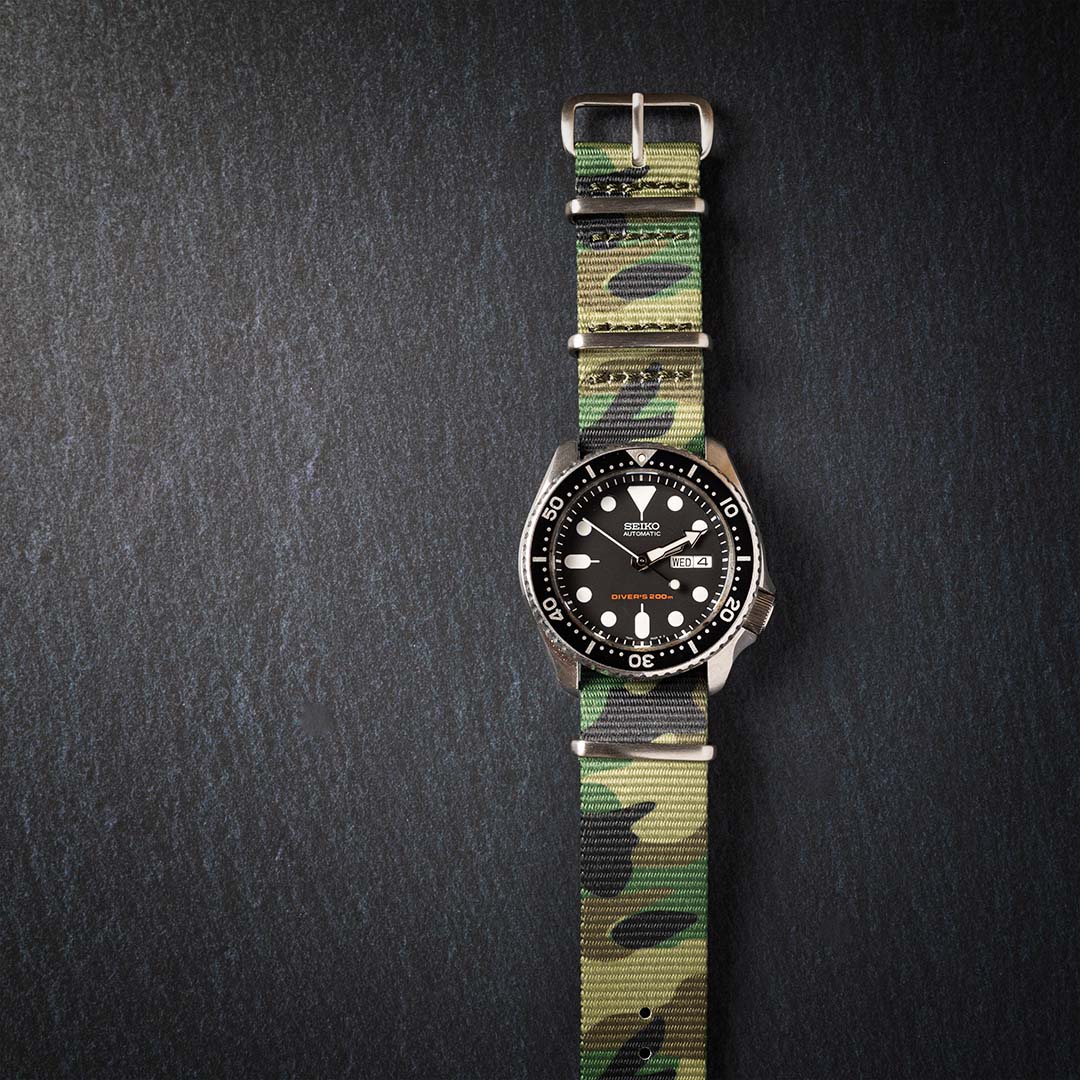 time+ Nylon Camouflage Military Watch Strap