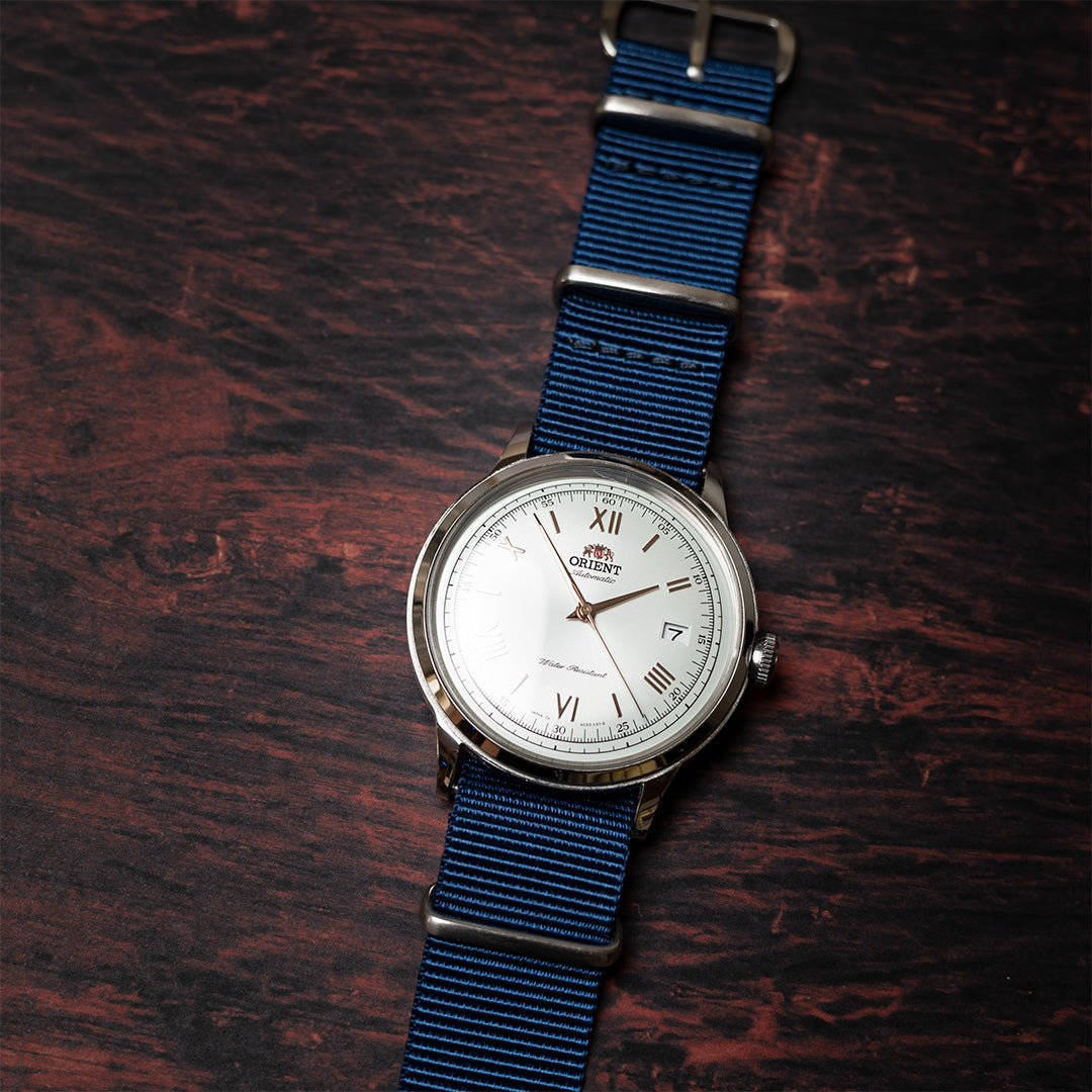 time+ Ballistic Nylon Military Watch Strap Navy