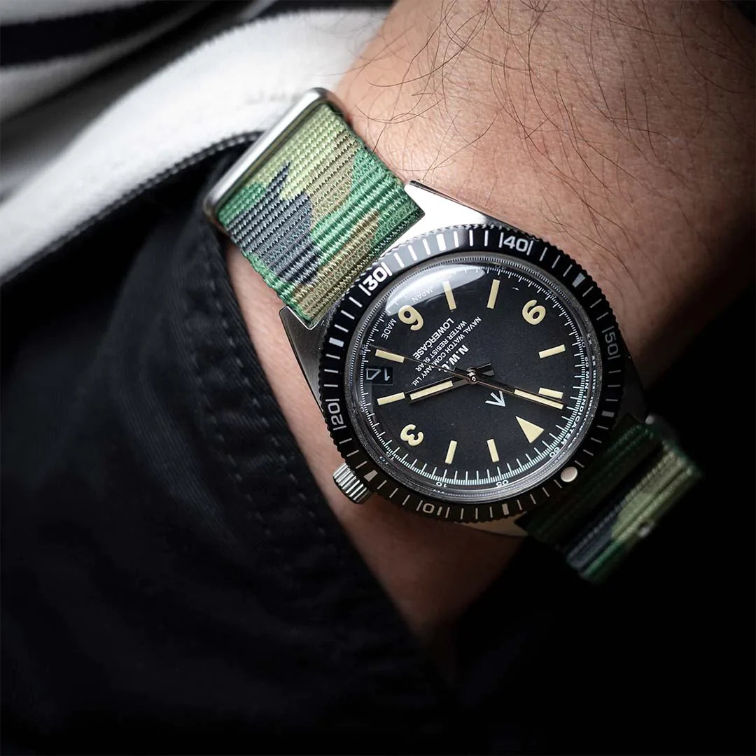 time+ Nylon Camouflage Military Watch Strap