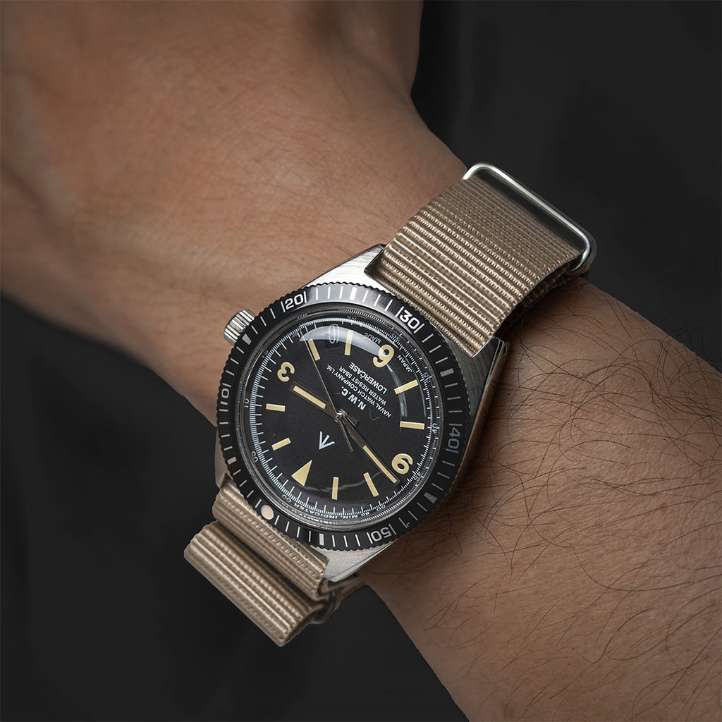 time+ Ballistic Nylon Military Watch Strap Beige