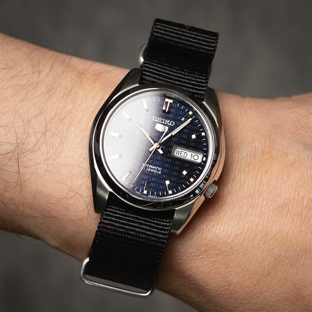 time+ Ballistic Nylon Military Watch Strap / Black - Brushed