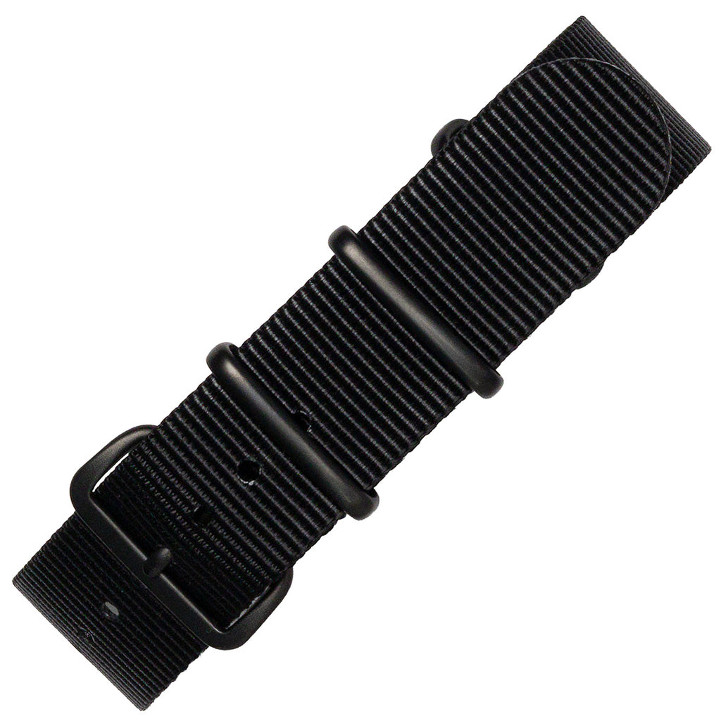 time+ Ballistic Nylon Military Watch Strap Black