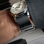 time+ Ballistic Nylon Military Watch Strap Black - Polished
