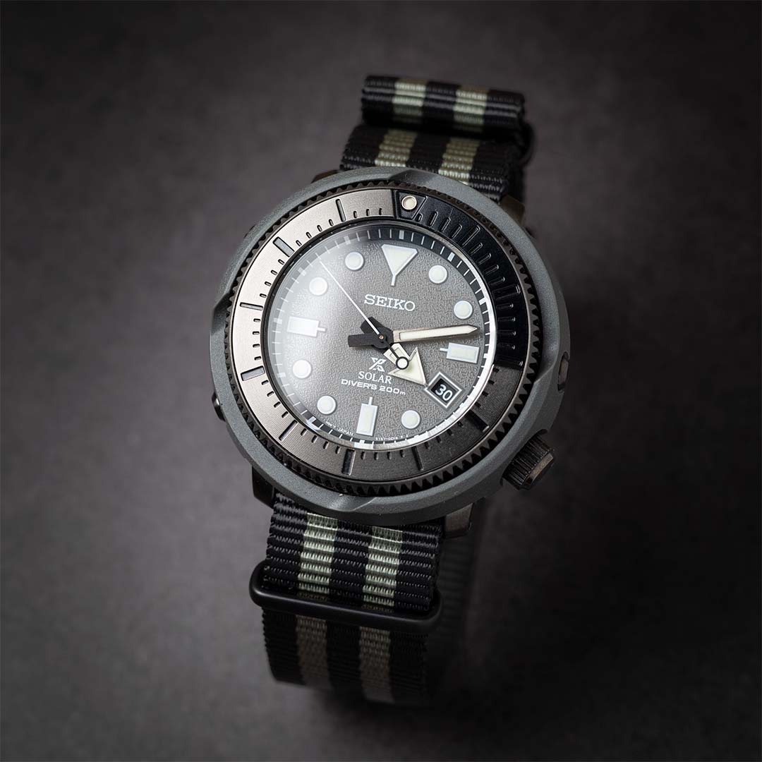 time+ バリスティックナイロン ミリタリーストラップ 腕時計ベルト ボンド - Matte Black