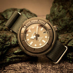 time+ Ballistic Nylon Military Watch Strap Dark Grey - Brushed