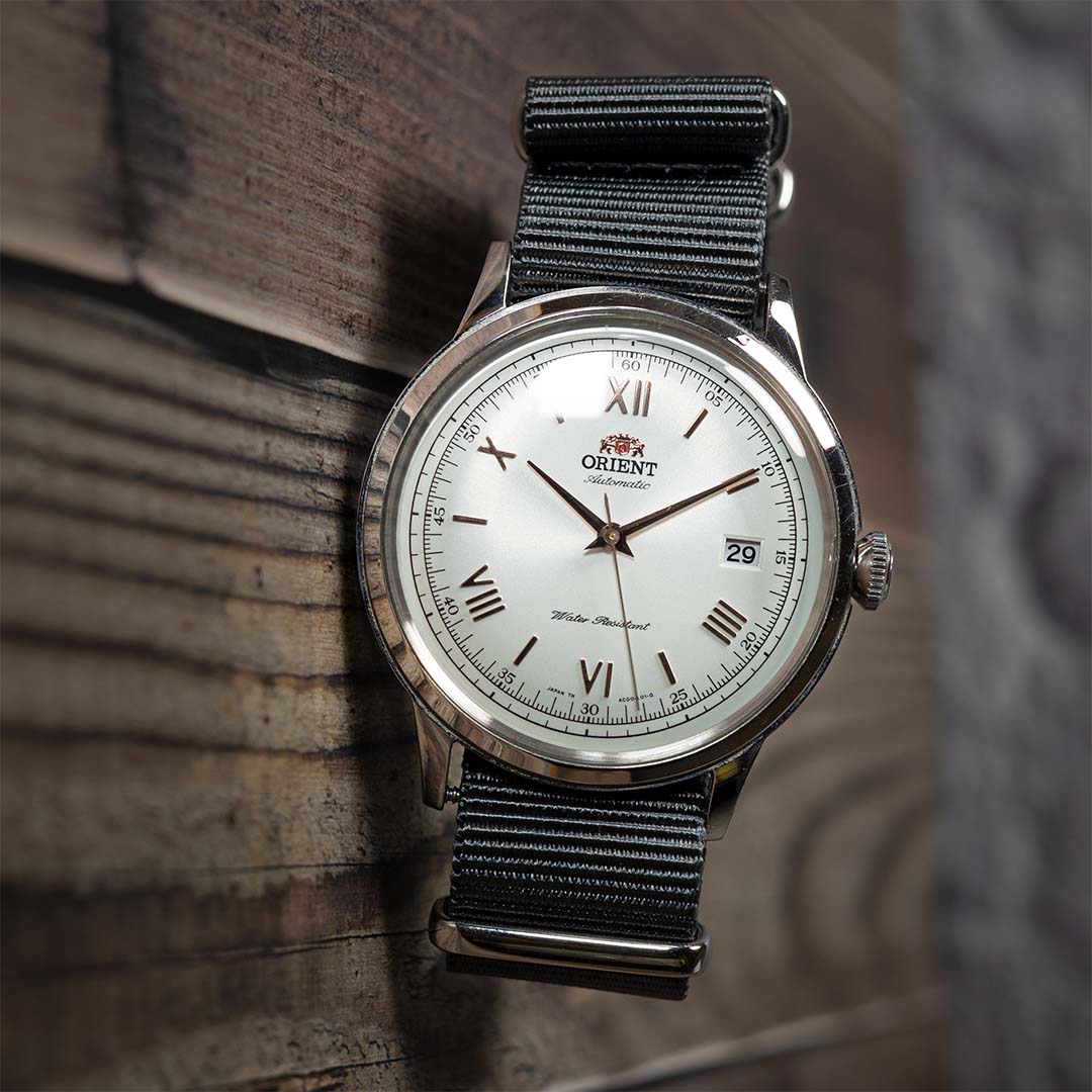 time+ Ballistic Nylon Military Watch Strap Dark Grey - Polished