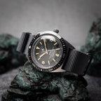 time+ Ballistic Nylon Military Watch Strap Dark Grey - pvd