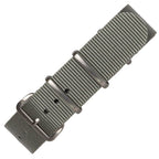 time+ Ballistic Nylon Military Watch Strap Light Grey