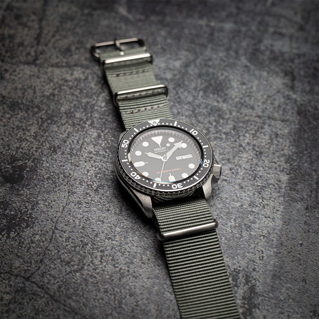 time+ Ballistic Nylon Military Watch Strap Light Grey