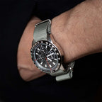 time+ Ballistic Nylon Military Watch Strap Light Grey