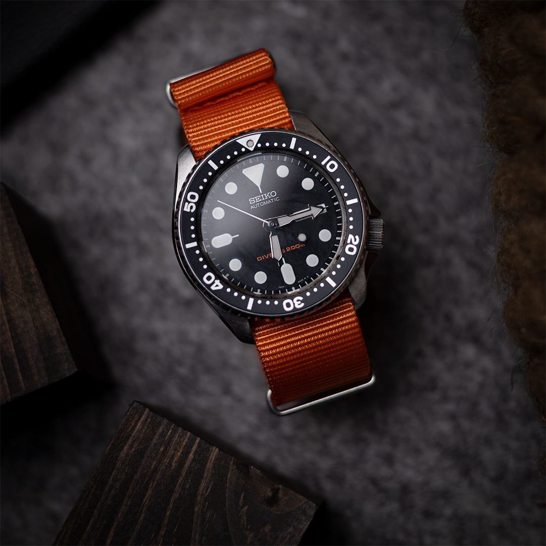 time+ バリスティックナイロン ミリタリーストラップ 時計ベルト オレンジ