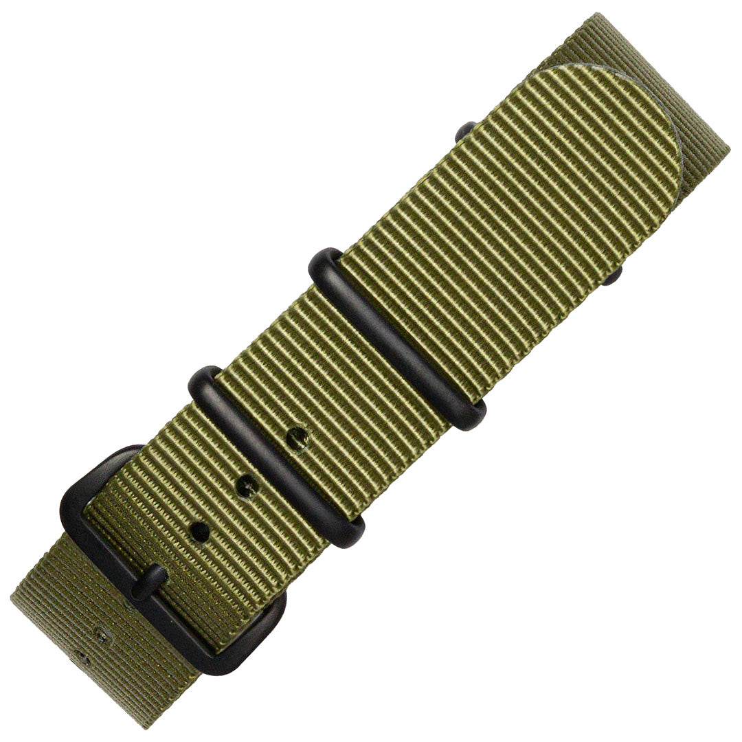 time+ Ballistic Nylon Military Watch Strap Olive