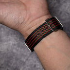 time+ Ballistic Nylon Military Watch Strap Vintage Bond - Brushed