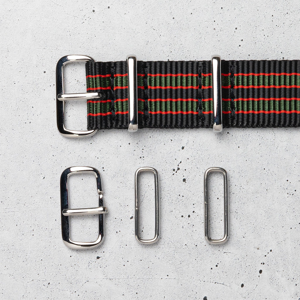 time+ Ballistic Nylon Military Watch Strap Vintage Bond - Polished