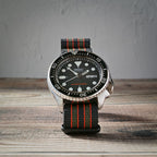 time+ Ballistic Nylon Military Watch Strap Vintage Bond - Matte Black