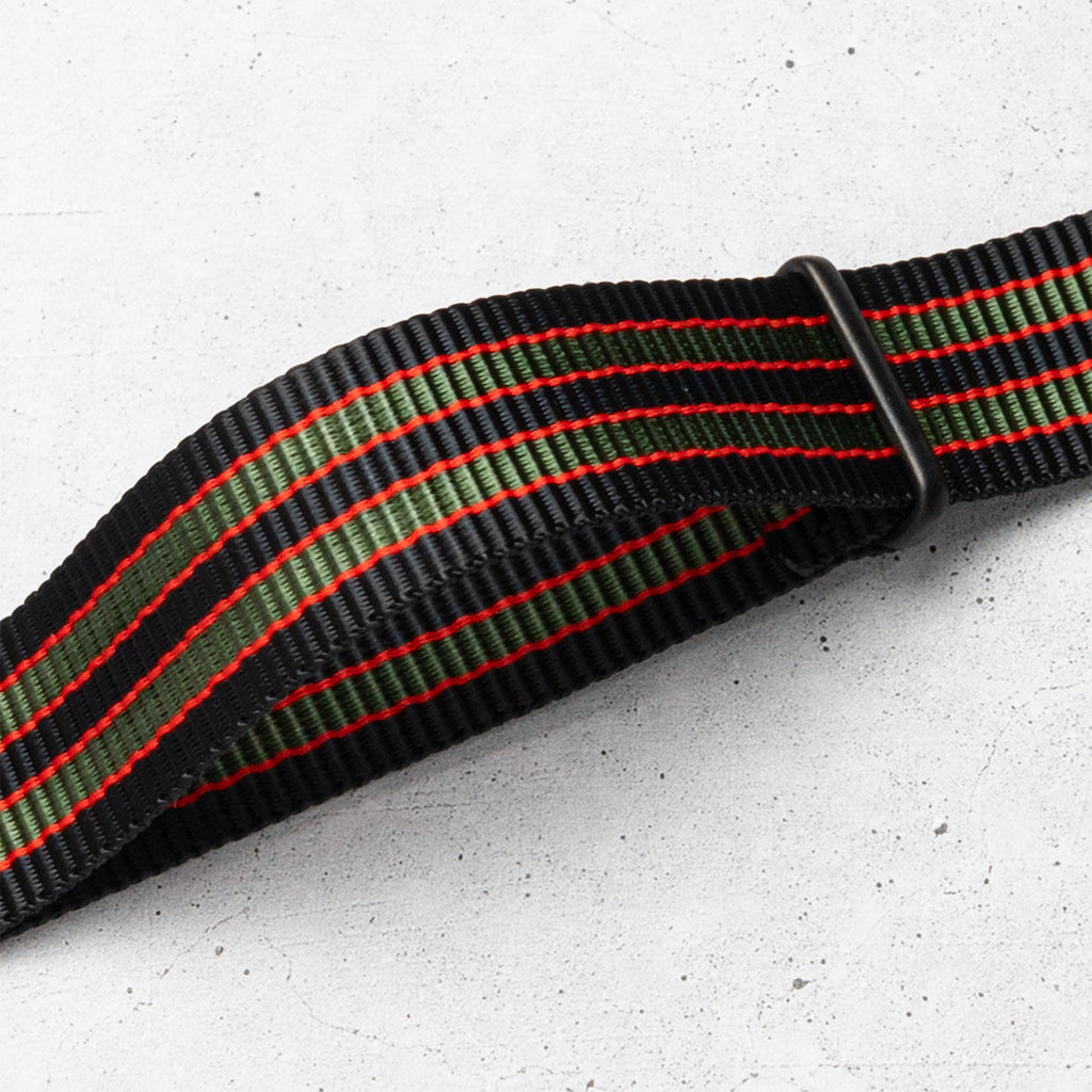 time+ Ballistic Nylon Military Watch Strap Vintage Bond - Matte Black