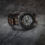 time+ Ballistic Nylon Military Watch Strap Vintage Bond - Matte Black