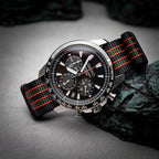 time+ Ballistic Nylon Military Watch Strap Vintage Bond - Matte Black