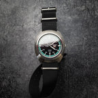 time+ Ballistic Nylon Military Watch Strap Black - Brushed