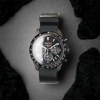 time+ Ballistic Nylon Military Watch Strap Dark Grey - Polished
