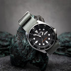 time+ Ballistic Nylon Military Watch Strap Light Grey