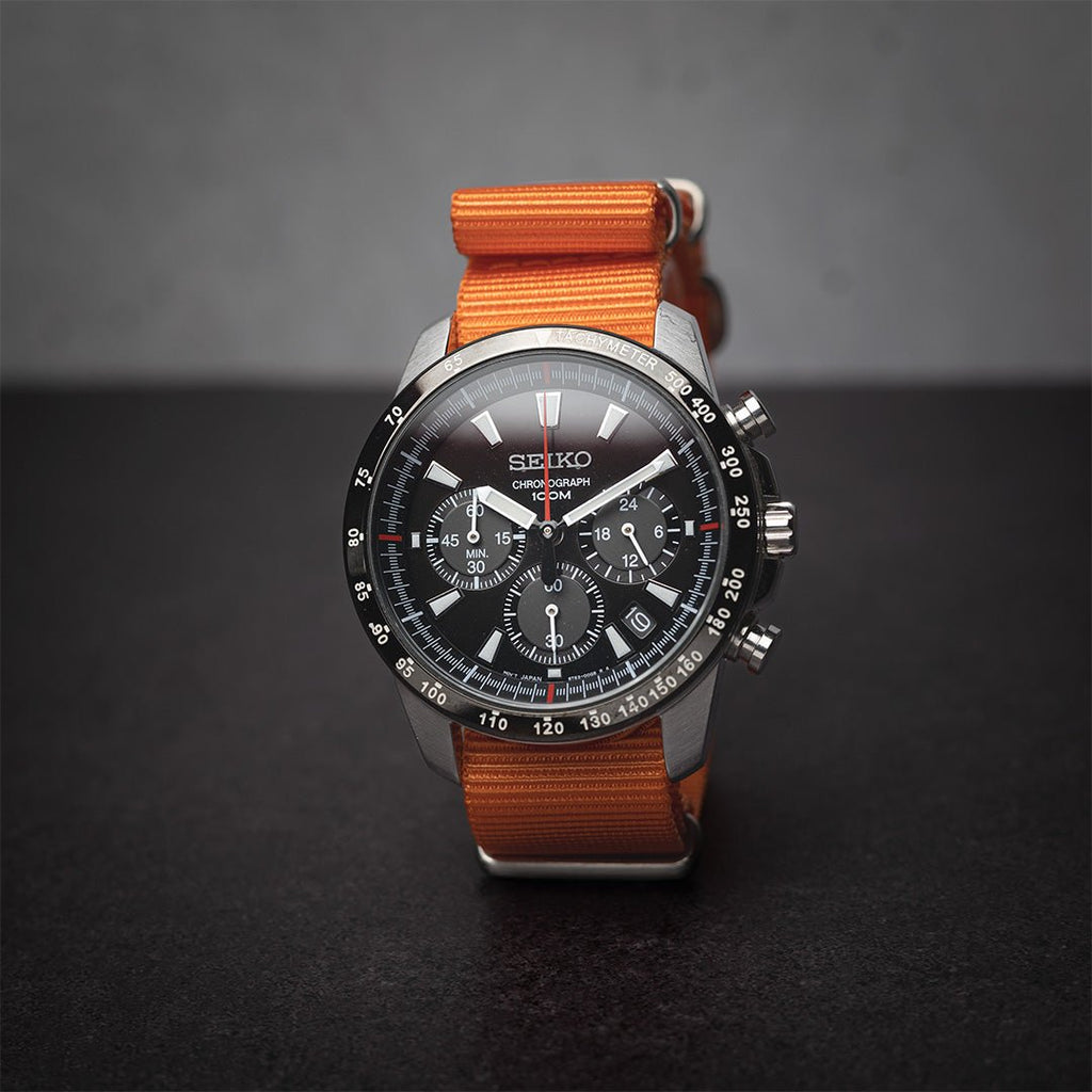 time+ Ballistic Nylon Military Watch Strap Orange