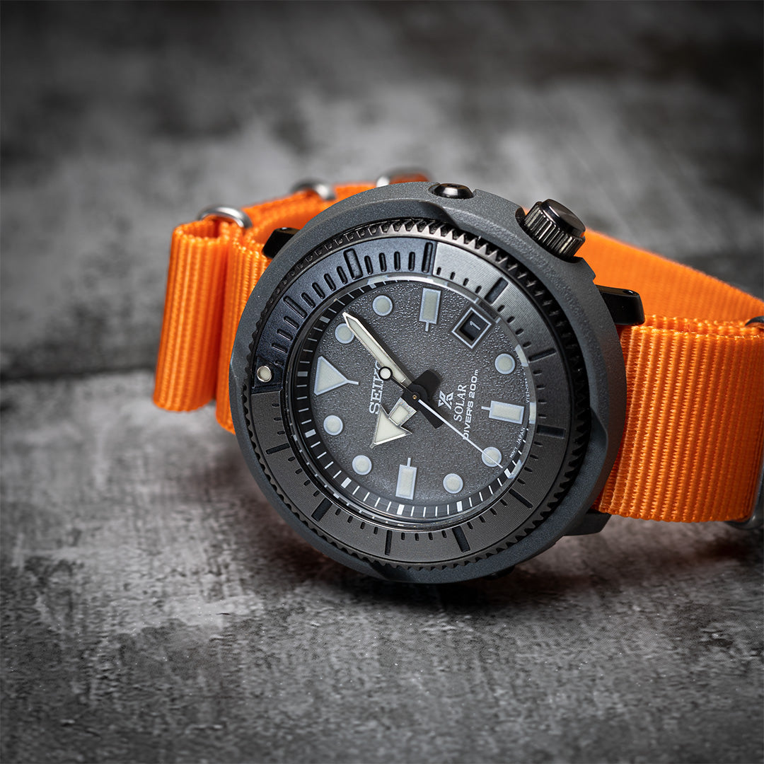 time+ Ballistic Nylon Military Watch Strap Orange